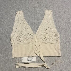 Crochet-Style Bralette - NWT